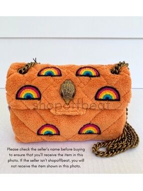 NEW Kurt Geiger Terry Mini Kensington Bag Orange